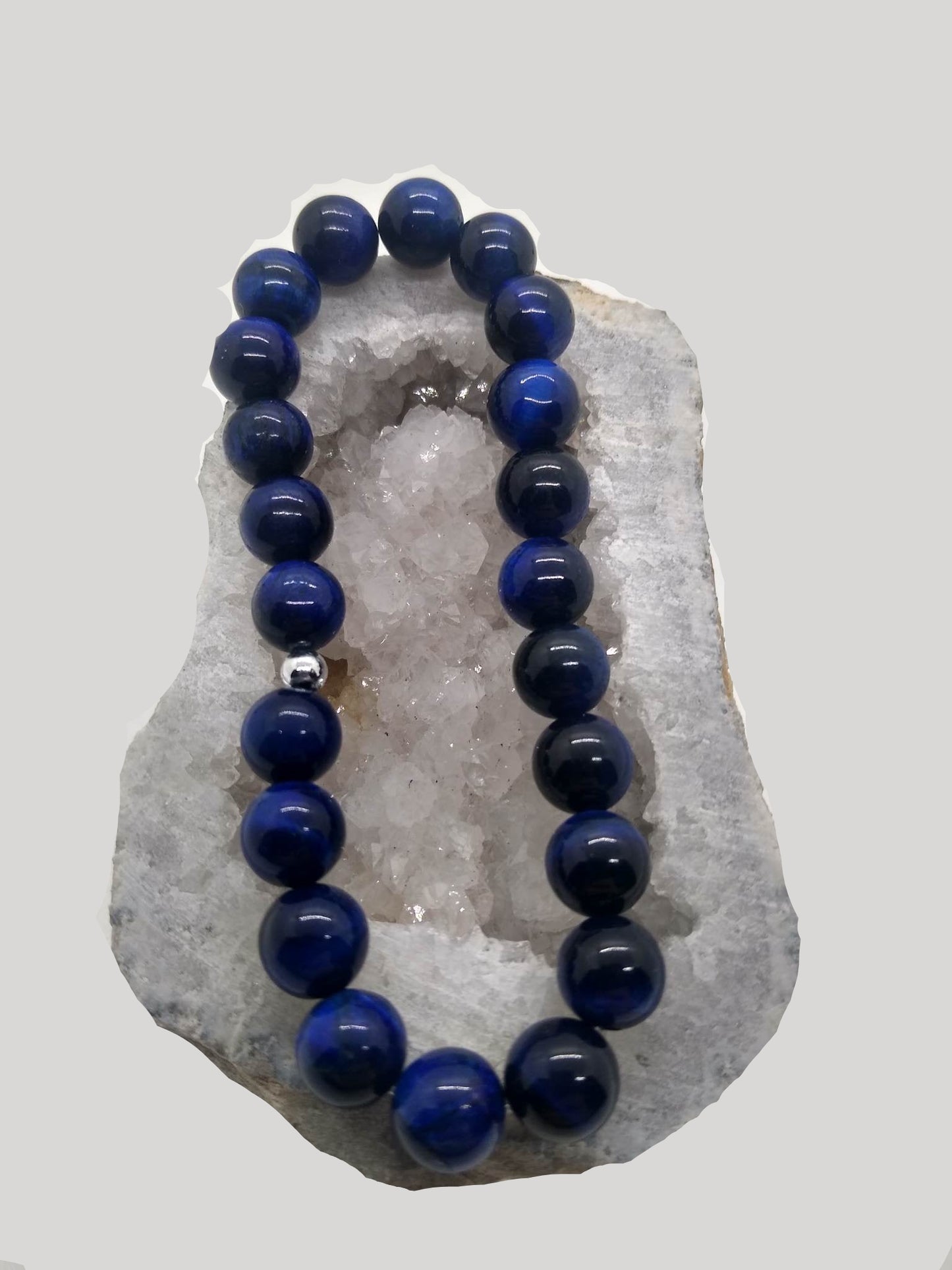 Cats Eye Dyed Blue Bracelet