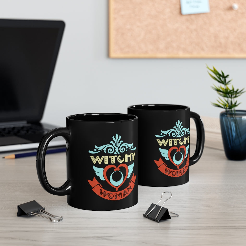 Witchy Woman 11oz Black Mug