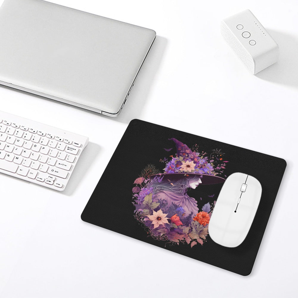 Witch Leather Mouse Pad
