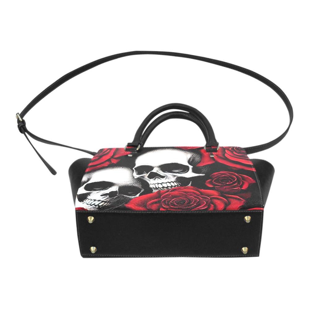 Skulls & Roses Classic Shoulder Handbag