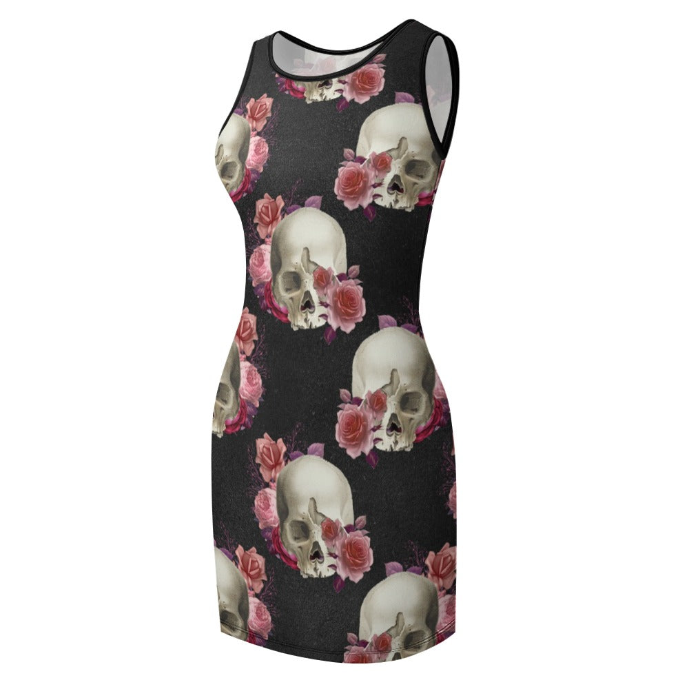 Skulls Slim Fit Sleeveless Tank Dress
