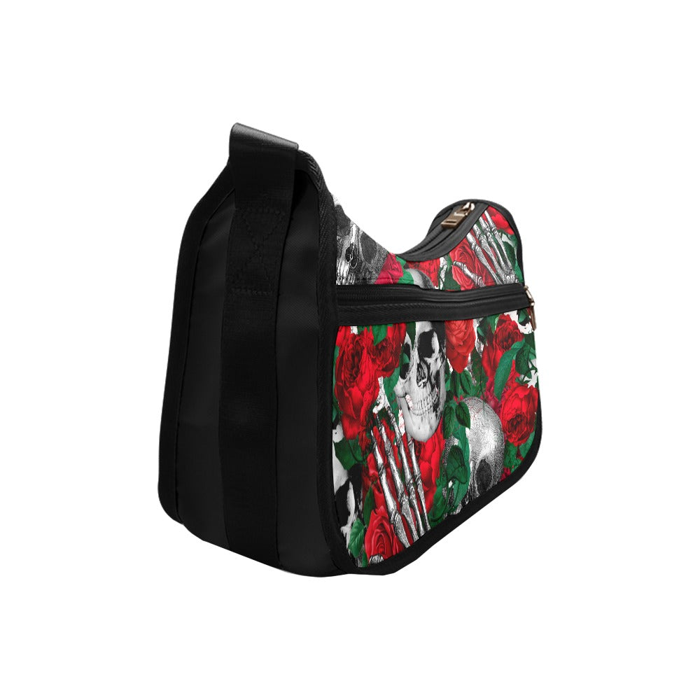 Skulls and Roses Shoulder Bag