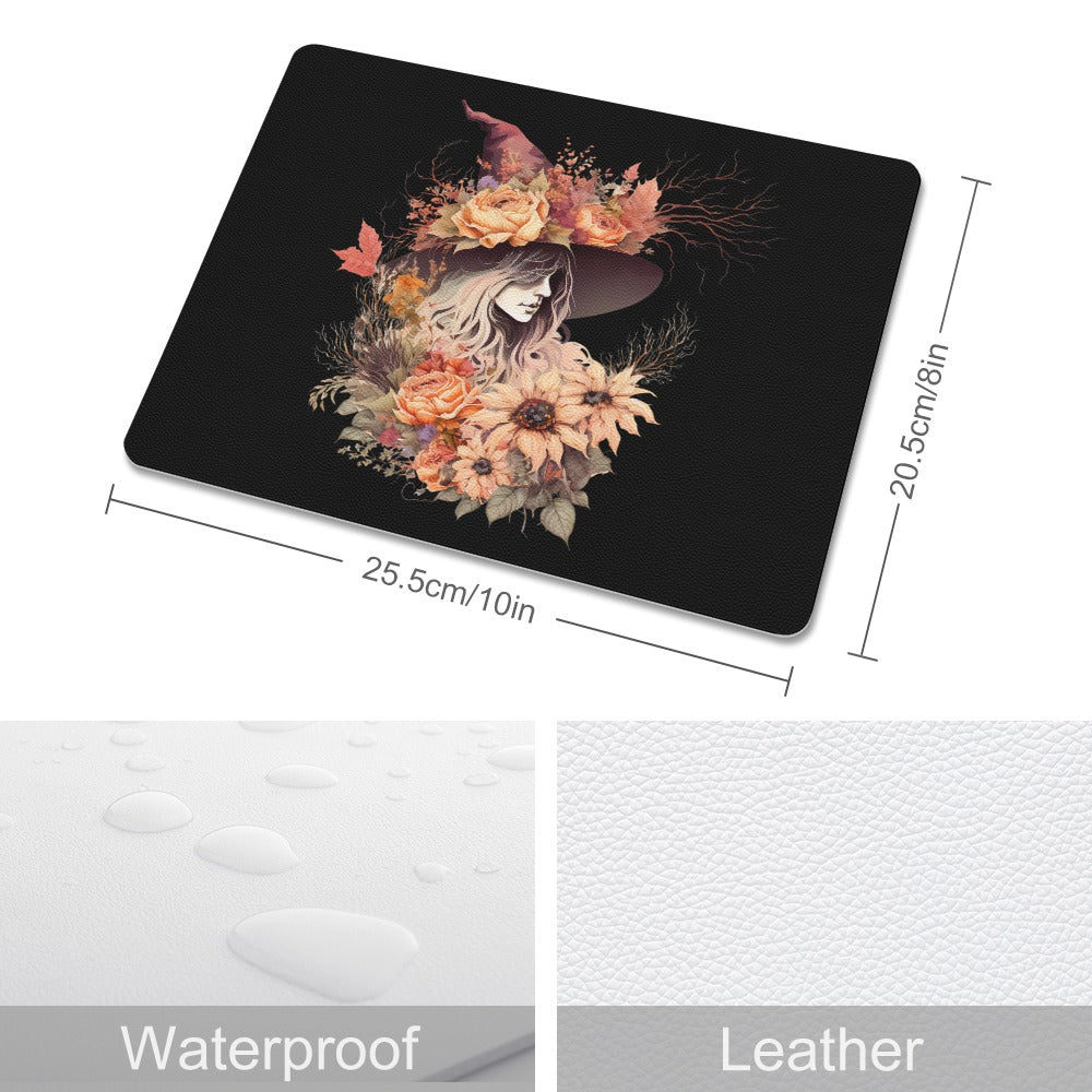 Witch Leather Mouse Pad