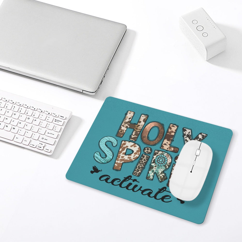 Holy Spirit Activate Leather Mouse Pad