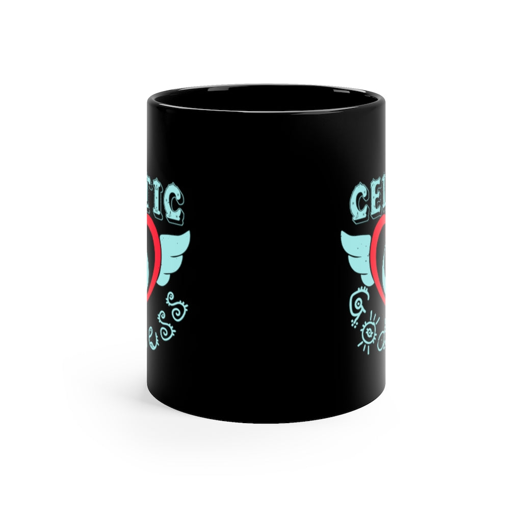 Celtic Goddess 11oz Black Mug