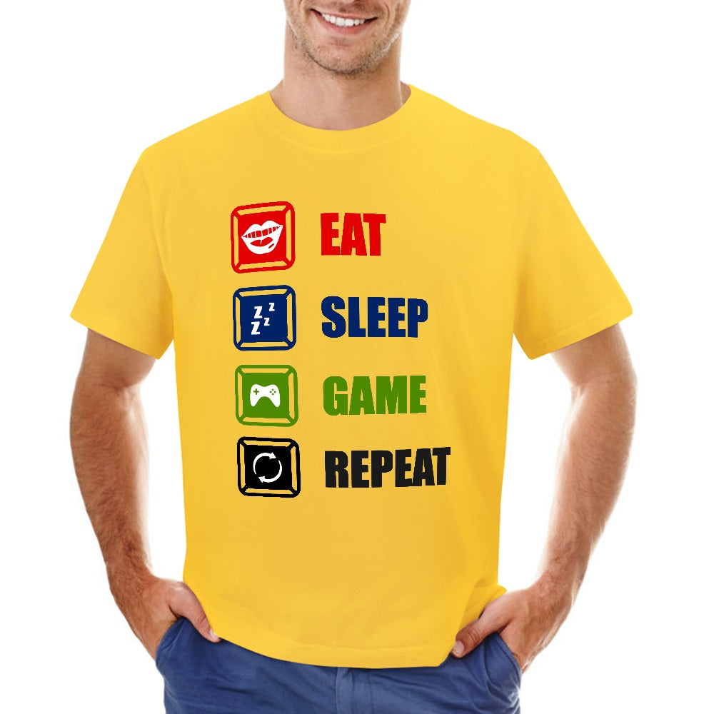 Eat Sleep Game Repeat T-shirt