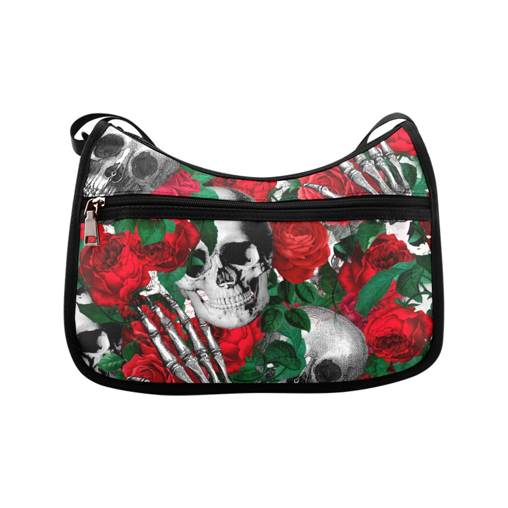 Skulls and Roses Shoulder Bag