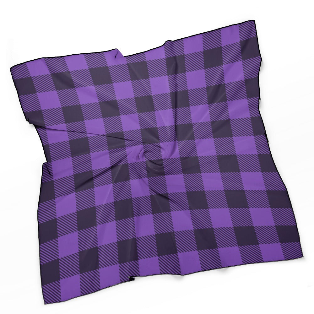 Buffalo Plaid Soft & Shiny Silk Scarves