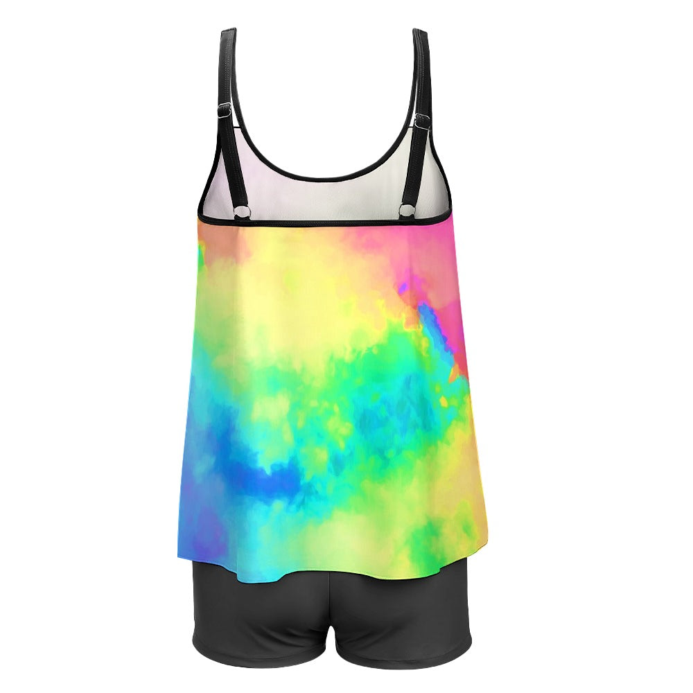 Bright Tie Dye Swimsuit