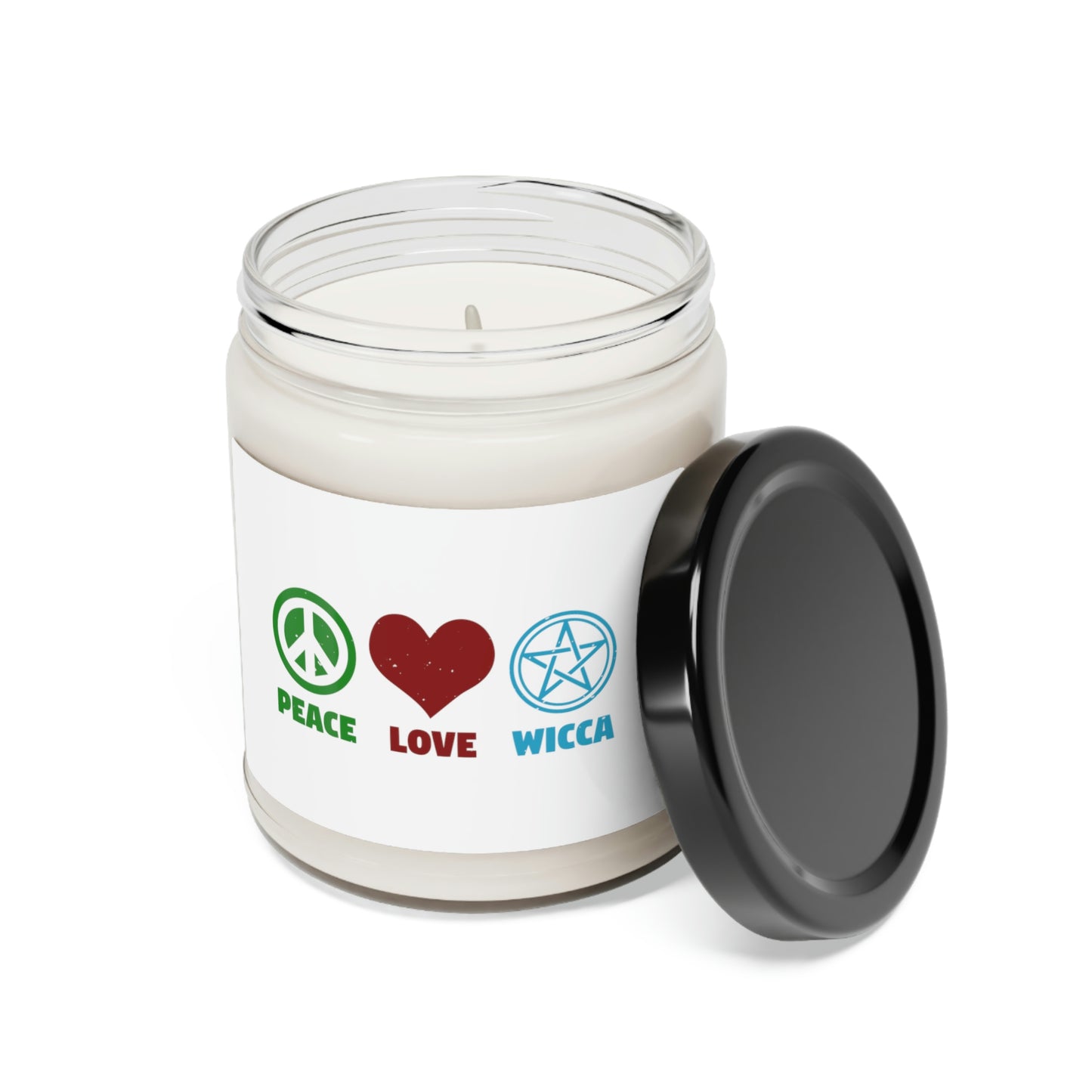 Peace Love Wicca Scented Soy Candle 9oz