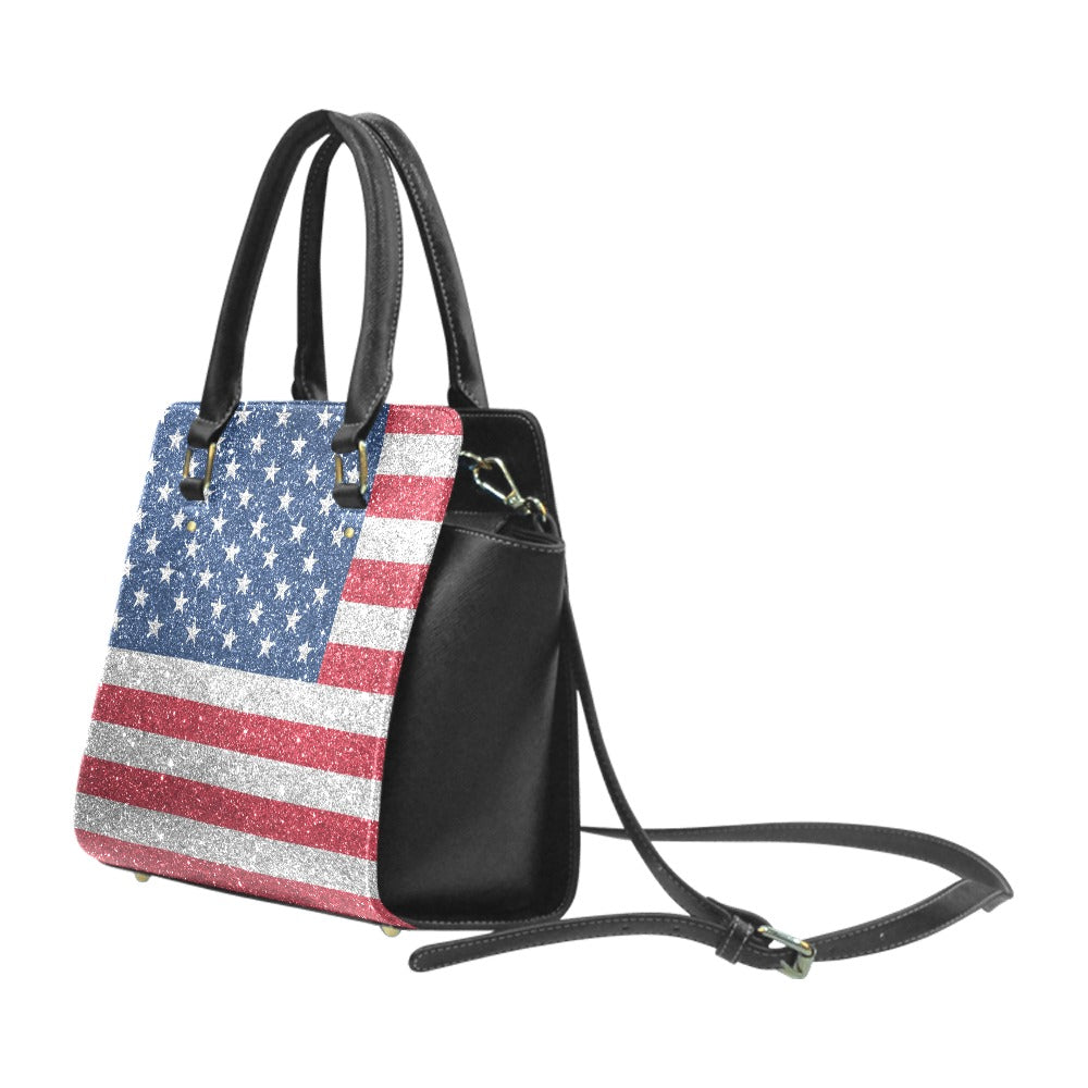 US Flag Classic Shoulder Handbag