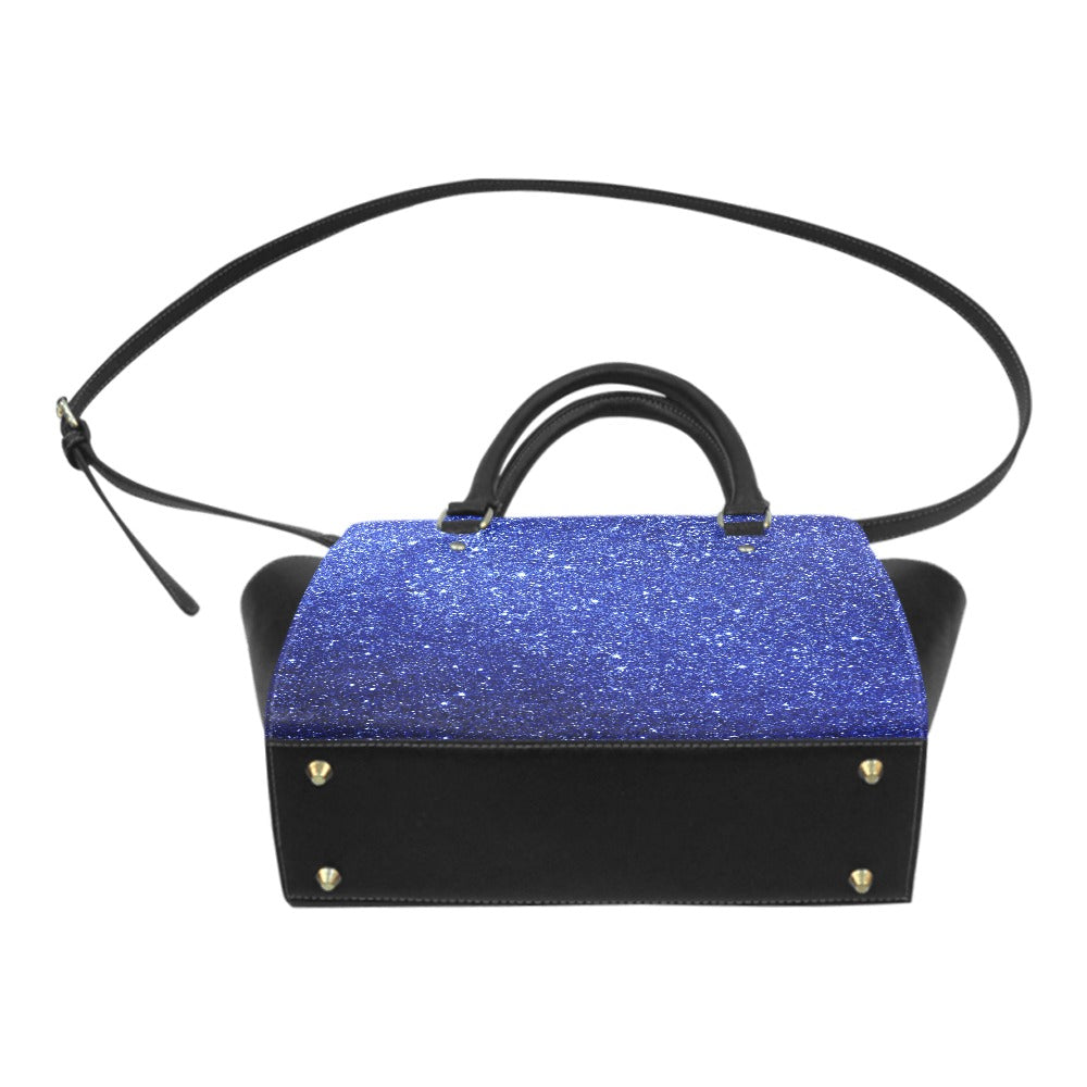 Blue Sparkles Classic Shoulder Handbag