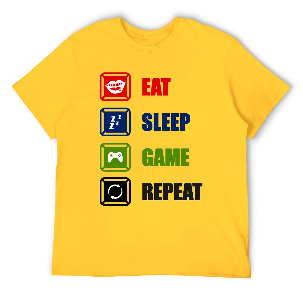 Eat Sleep Game Repeat T-shirt