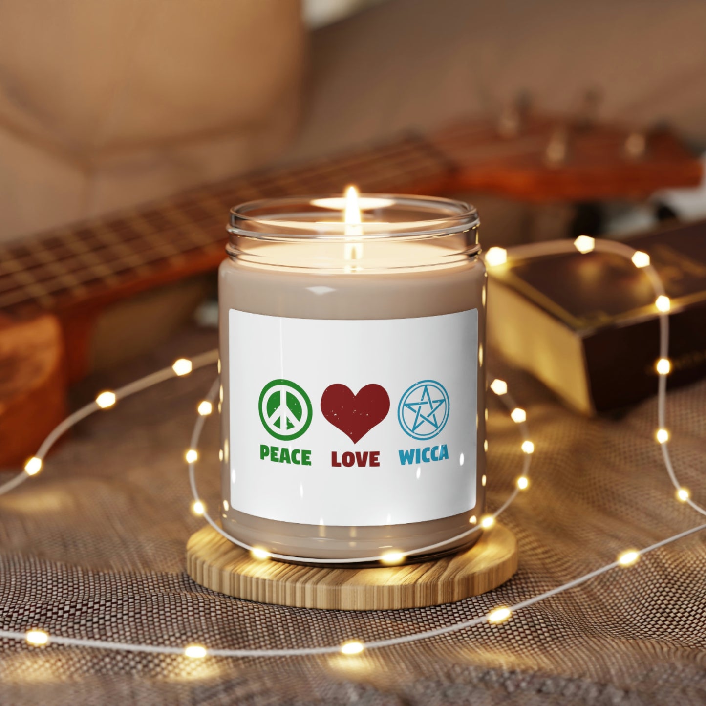 Peace Love Wicca Scented Soy Candle 9oz