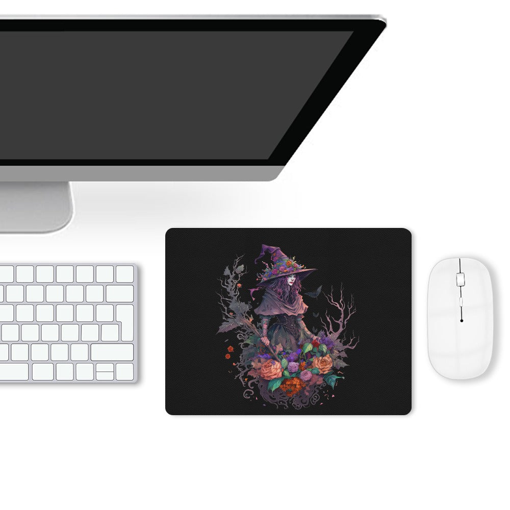 Witch Leather Mouse Pad