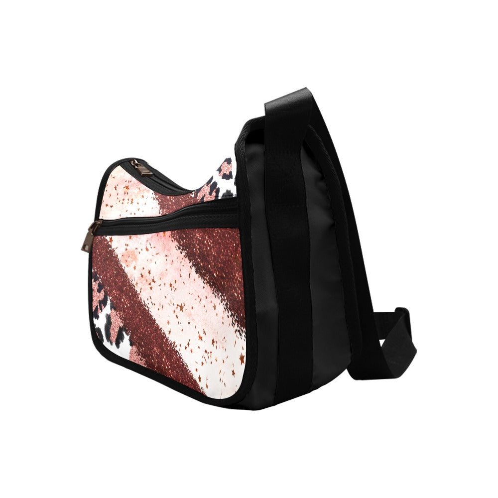 Leopard Sparkles Shoulder Bag