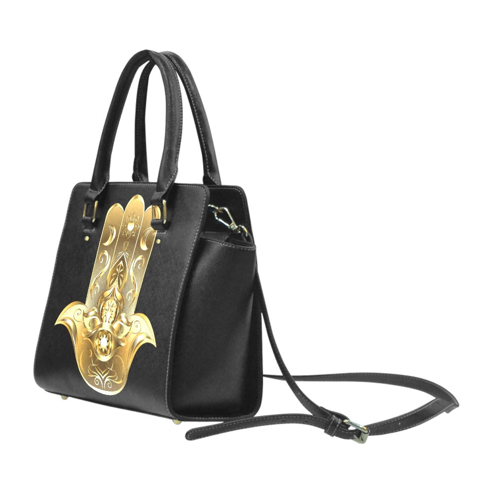 Gold Hamsa Classic Shoulder Handbag