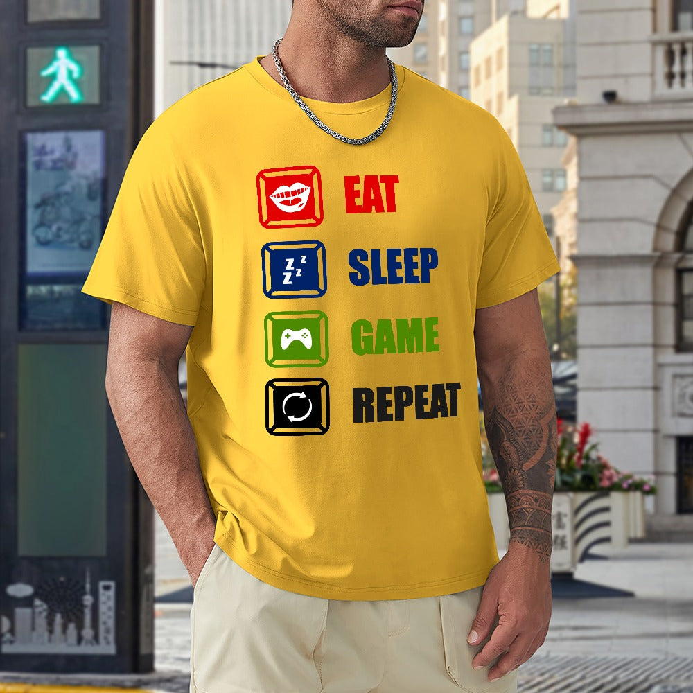 Eat Sleep Game Repeat T-shirt