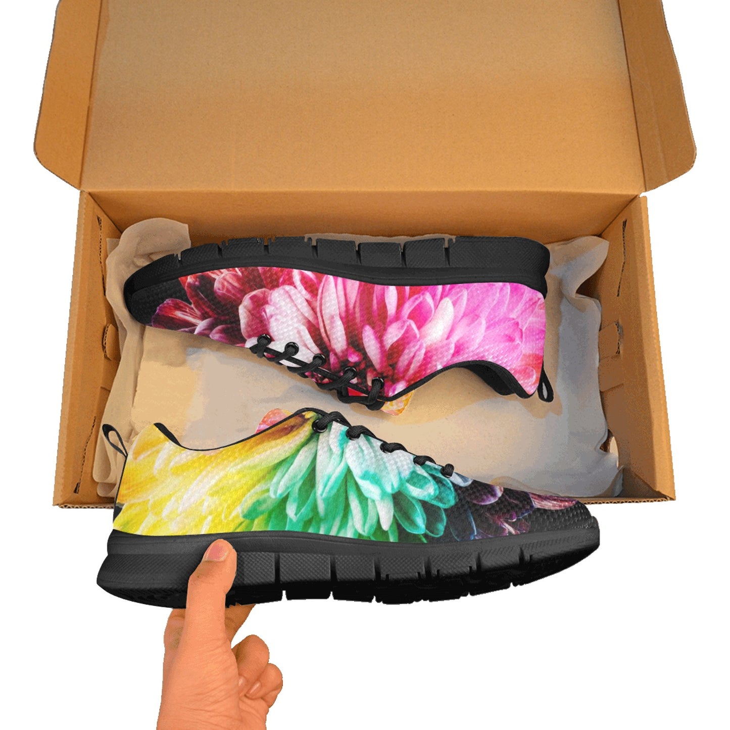 Women's Breathable Floral Sneakers