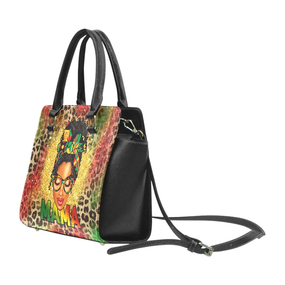 Mama Print Classic Shoulder Handbag