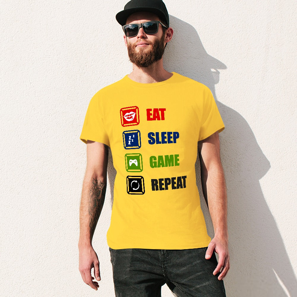 Eat Sleep Game Repeat T-shirt