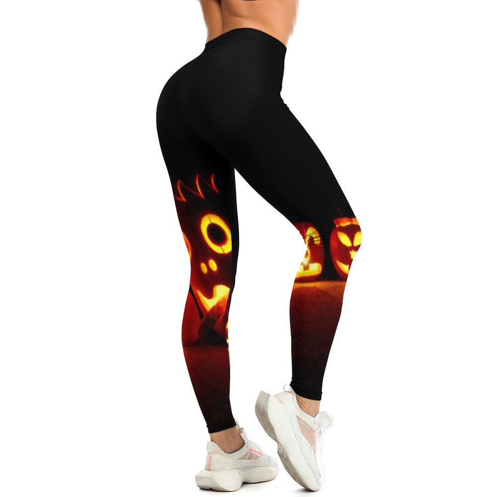 Pumpkin Soft Ladies Tight Yoga Pants