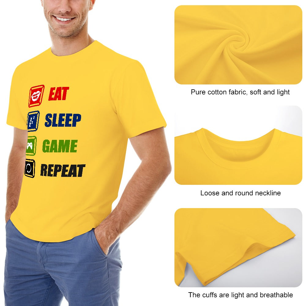 Eat Sleep Game Repeat T-shirt