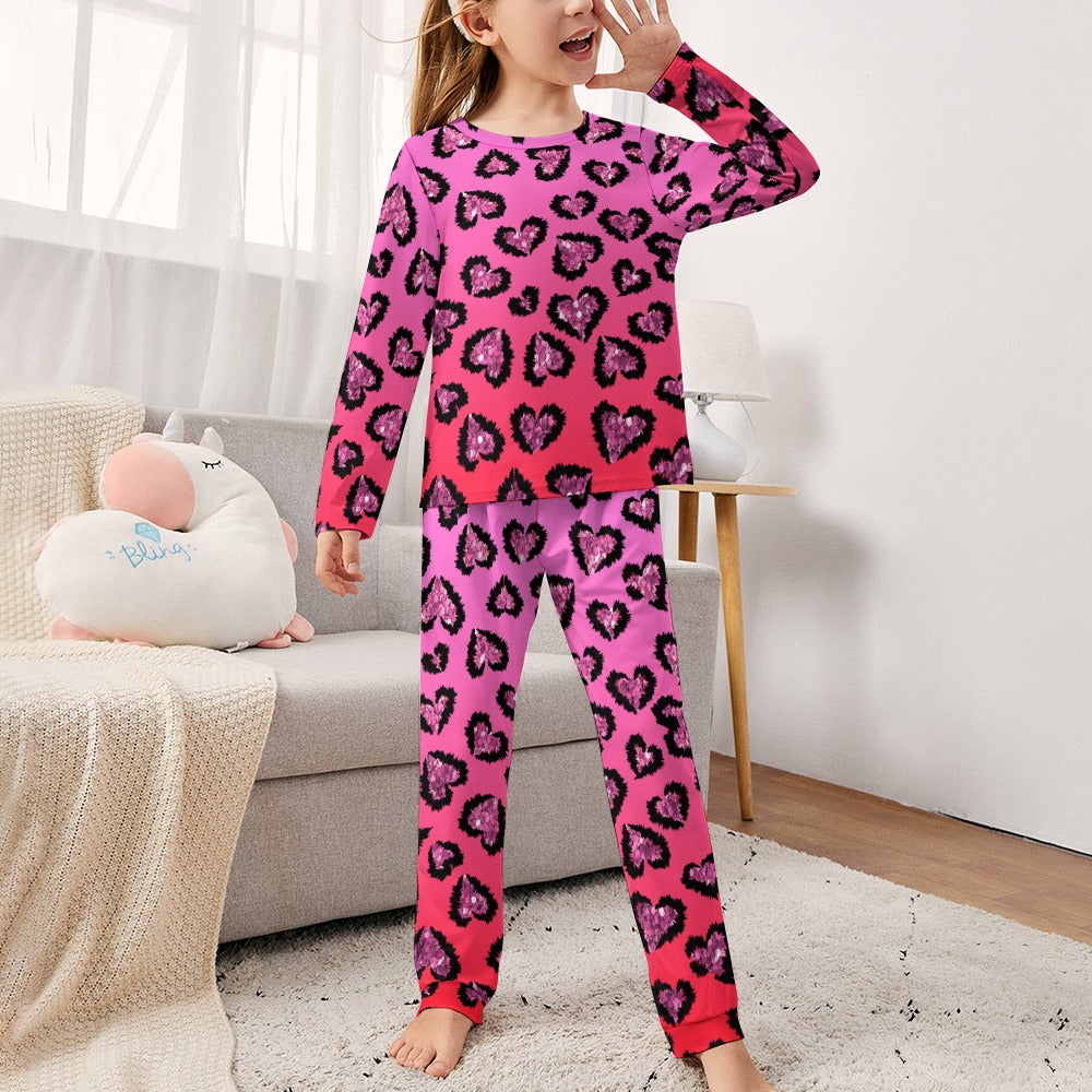 Pink Leppard Girl's Pajamas