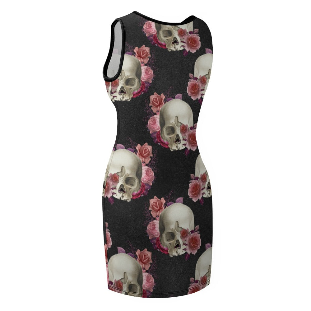 Skulls Slim Fit Sleeveless Tank Dress