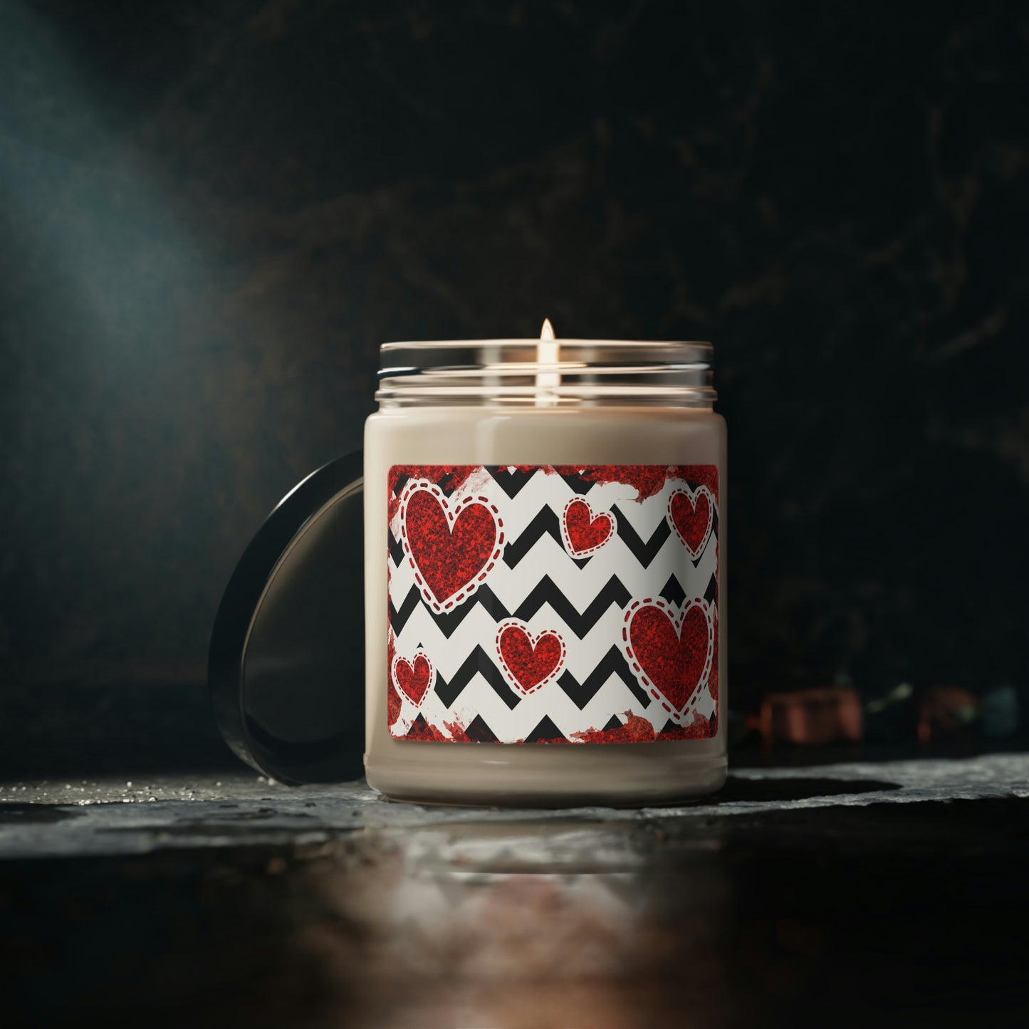 Valentine's Hearts Scented Soy Candle 9oz