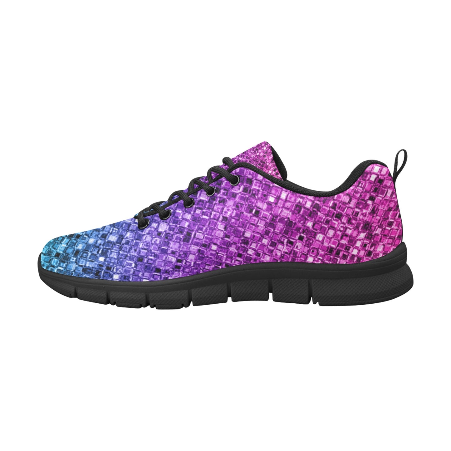 Women's Breathable Purple Sparkle Sneakers