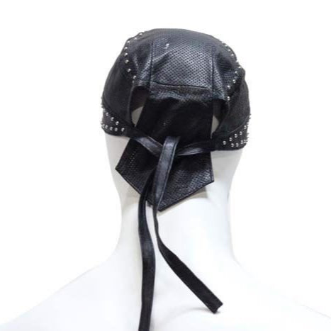 Biker Skull Cap With Studs