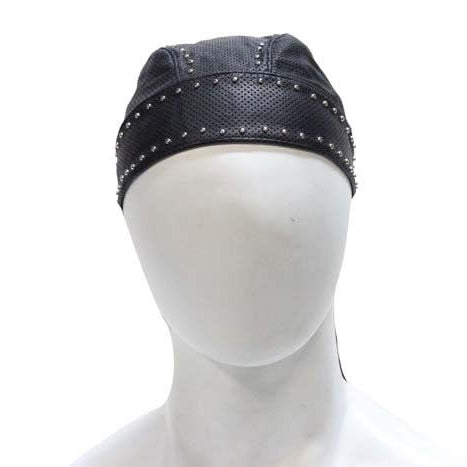 Biker Skull Cap With Studs