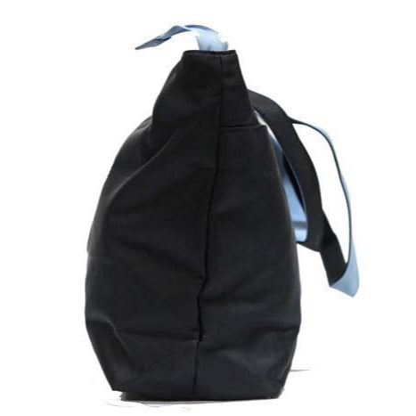 Women Black & Baby Blue Shoulder Purse