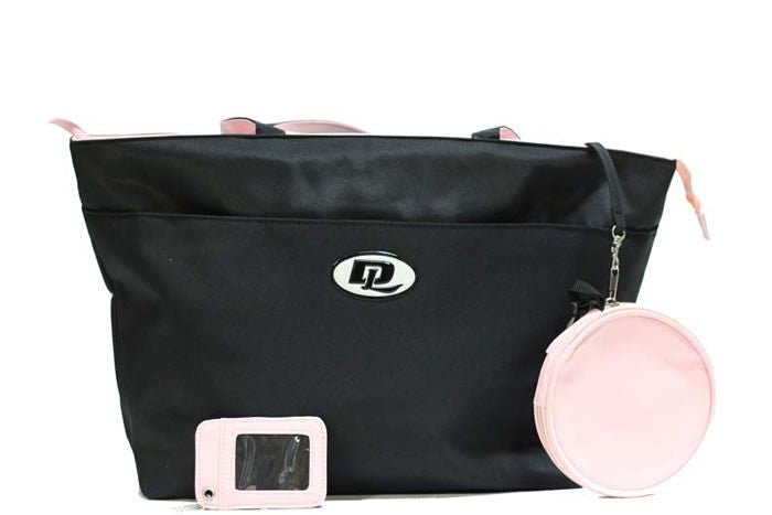 Woman Black & Pink Shoulder Purse