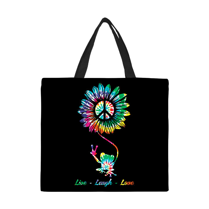 Live Laugh Love Canvas Tote Bag/Large