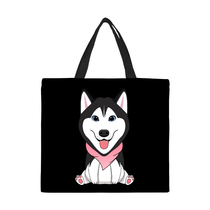 Wolf Canvas Tote Bag Large