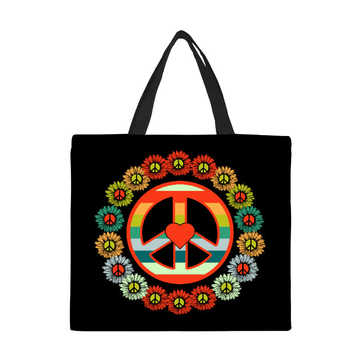 Peace Canvas Tote Bag Large