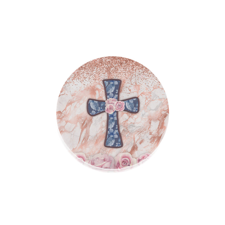 Cross Round Coaster