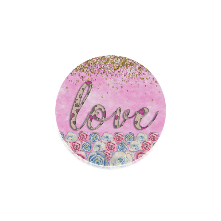 Love Flowers Round Coaster
