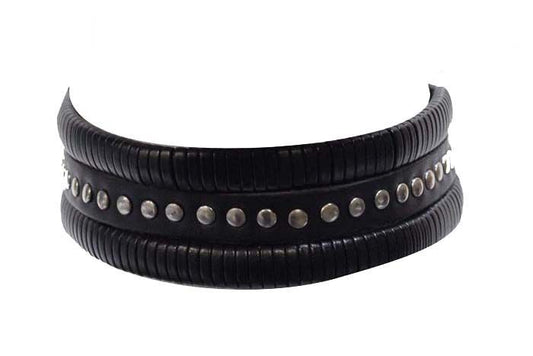 Necklace With Braid & Studs