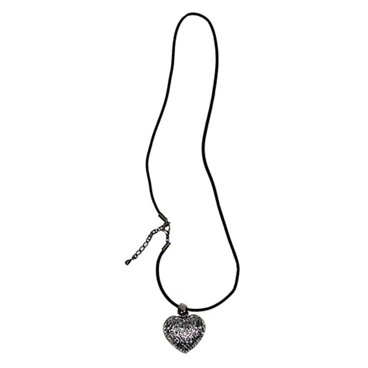 Heart-Shaped Pendent with Gemstone Border