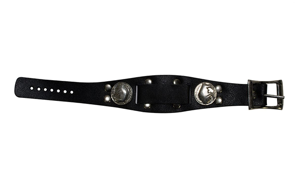 Watchband with Buffalo Head Nickels on Band