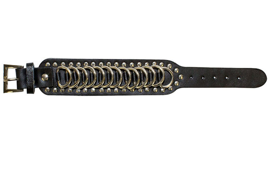 Wristband With Rings & Studs