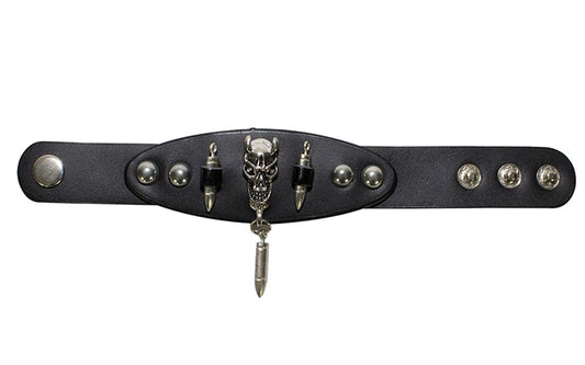 Wristband with Demonic Skull