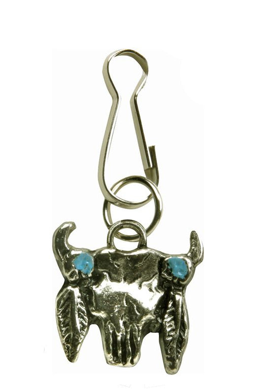 Steer Skull Zipper Puller