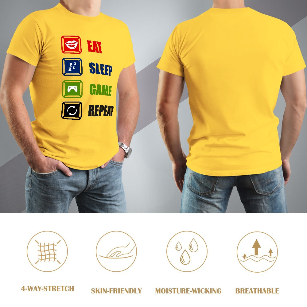 Eat Sleep Game Repeat T-shirt