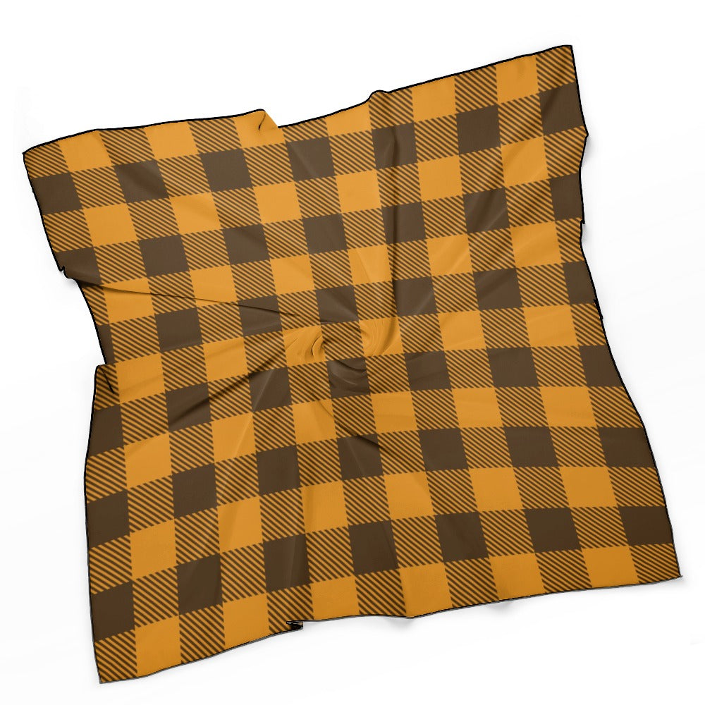 Buffalo Plaid Soft & Shiny Silk Scarves