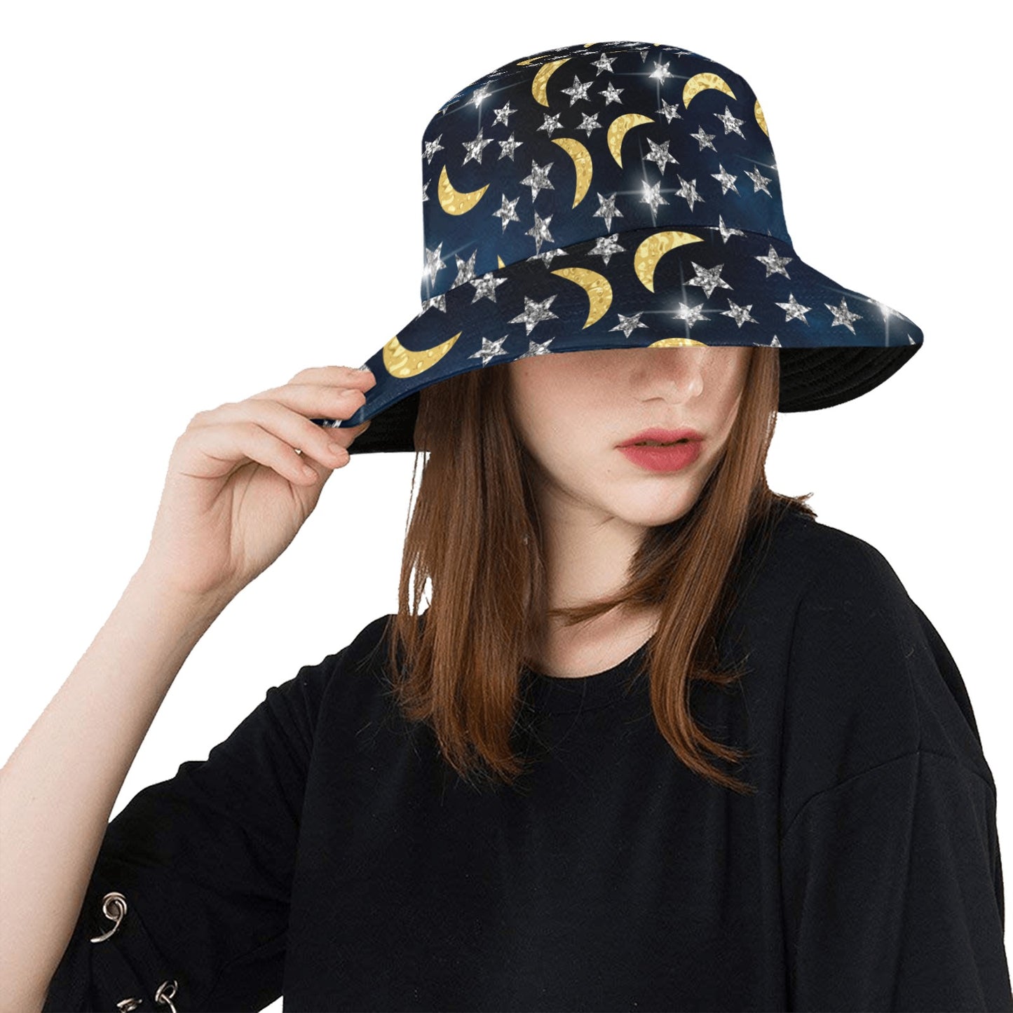Moon and Stars Summer Bucket Hat