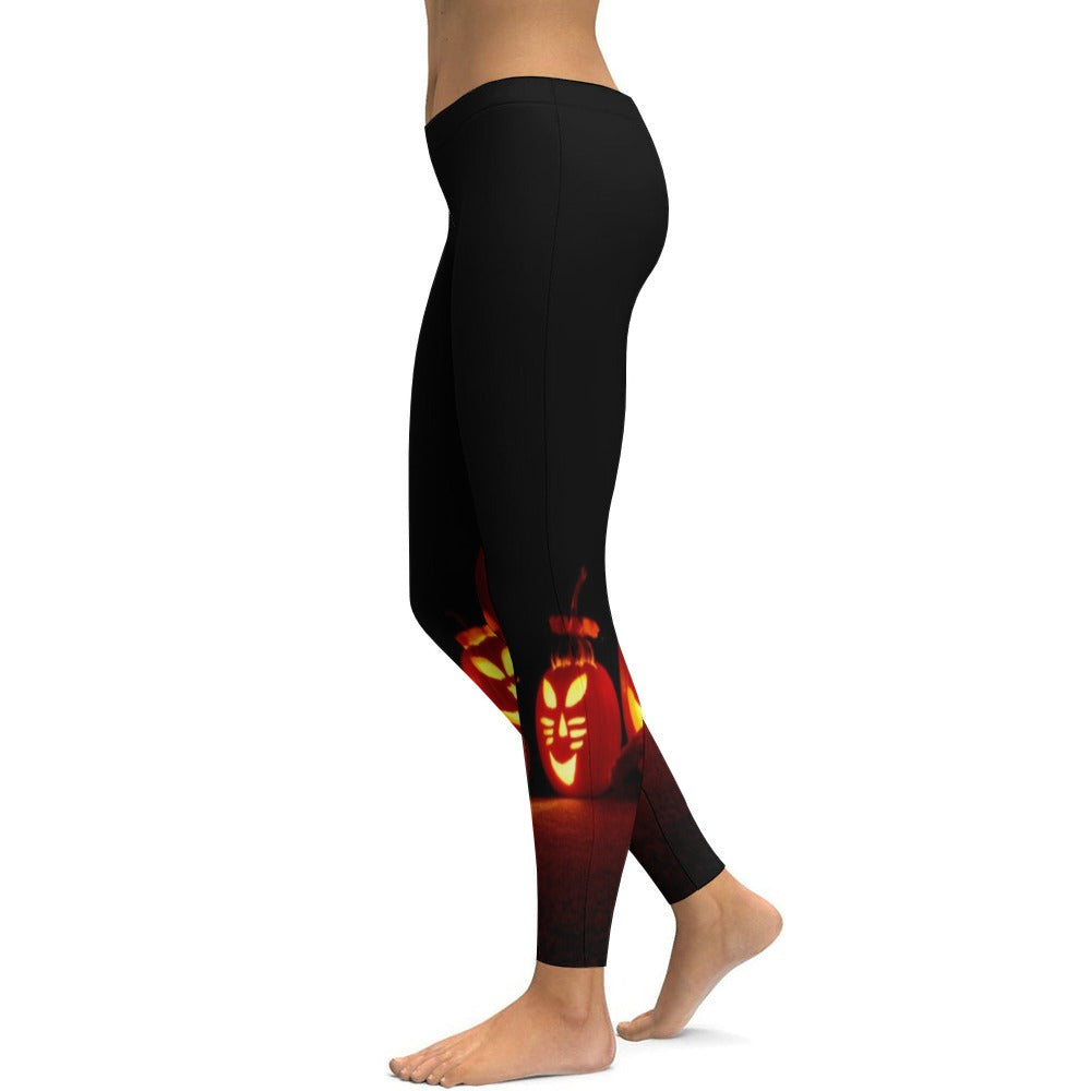 Pumpkin Soft Ladies Tight Yoga Pants